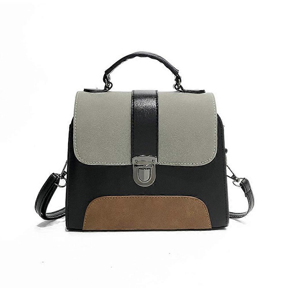 PU Handbag for Women - Color Blocking Single Shoulder Messenger Bag in Stylish Design, Durable Material, Versatile Size