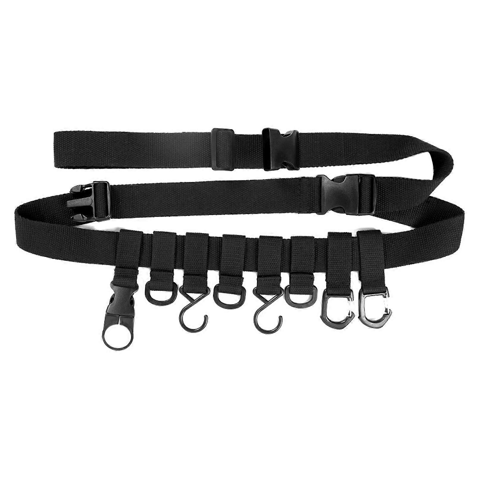 Treestand Gear Strap Hangers Bows Hanger Tree Stand Multiple-Hook Tree Stand Accessory Treestand Straps Holder with Hook Black