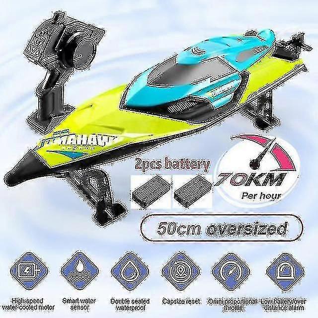 S2 Rc Boat 70 Km/h Professional Remote Control High Speed Racing Speedboat Endurance 20 Minutes Kids Gifts Toys For Boys