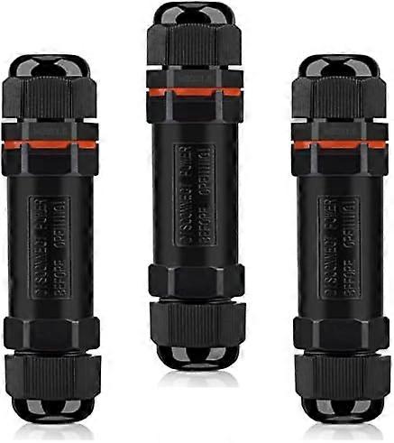 簡単な設置屋外電気ジャンクションボックス、3線式ケーブル用のIP68防水、高品質のPA66素材、庭の照明に適しています。