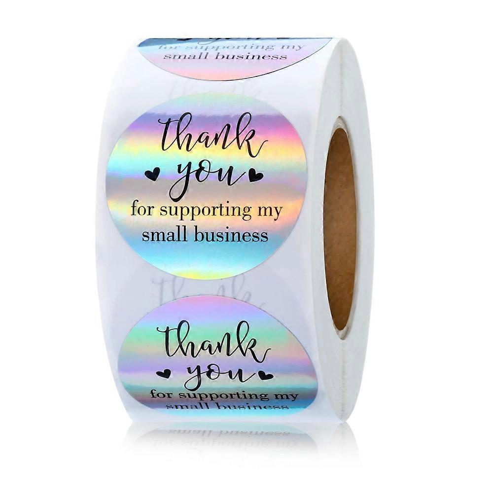 Chic Holographic Stickers, Self-Adhesive Eye-Catching Design For Small Business, Versatile Use In Craft Supplies, Strong Adhesive Waterproof For