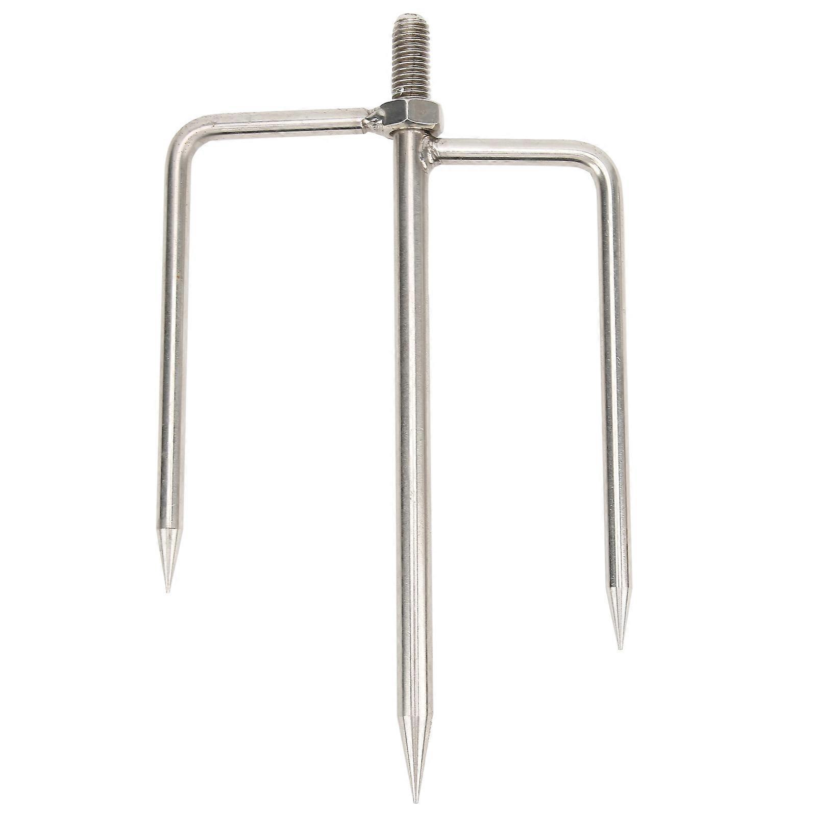 傘ホルダーステンレス鋼ポータブル折りたたみ式グラウンドインサートスクリュースタンド屋外釣り用