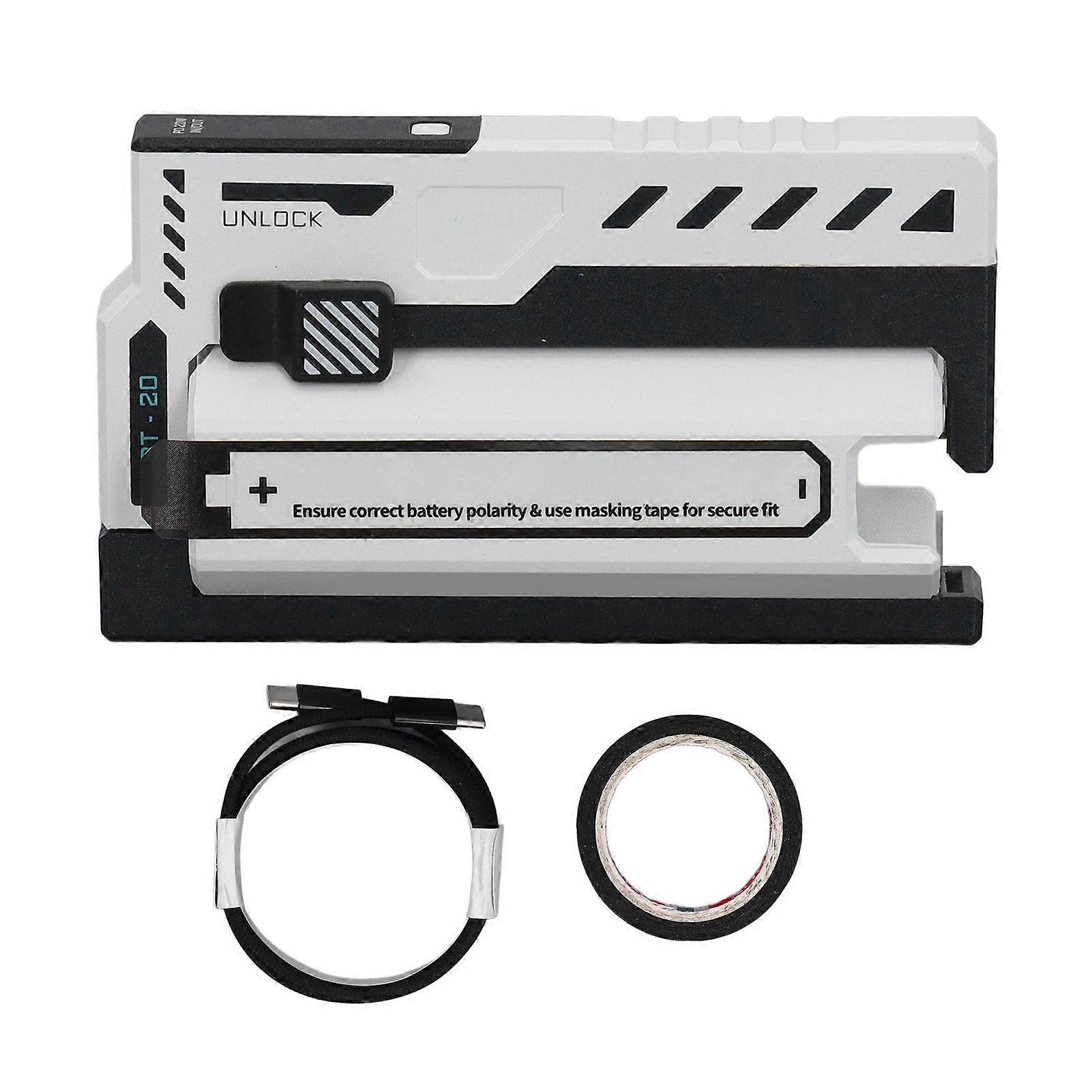 Mobile Power Bank 2 in 1 Replaceable Battery Charger Portable Power Charging Case for 20700 Lithium Battery White
