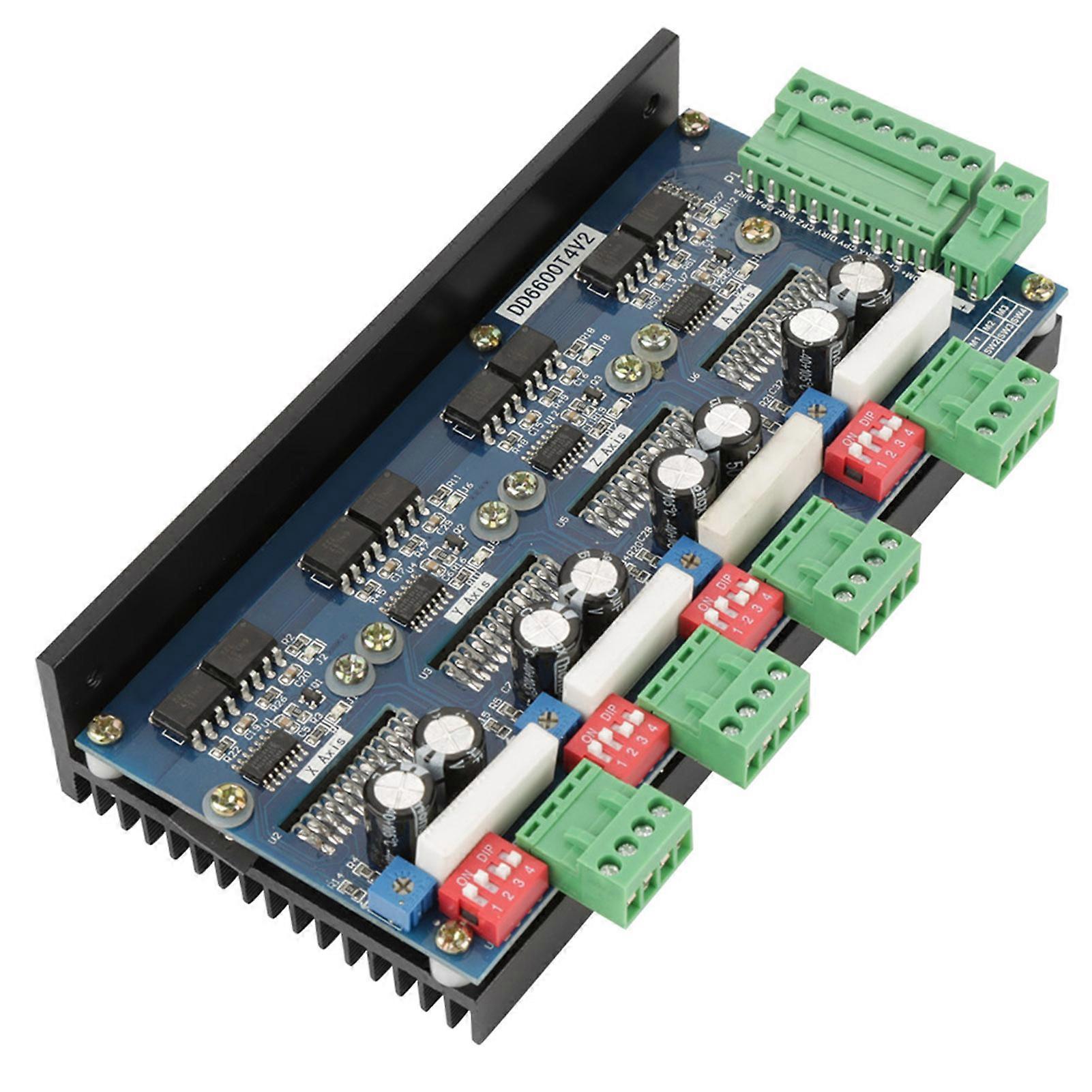 TB6600 4A Driver Controller Board for CNC 4-Axis Stepper Motor Driver Compatible with 2 Phase Motors for Precision Motion Control