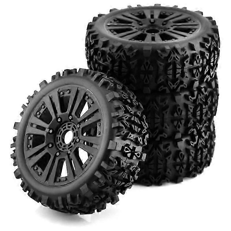 4PCS 1/8 Off-Road Car Wheels Tires 120Mm Rubber Rocks Tyres for Redcat Team VRX