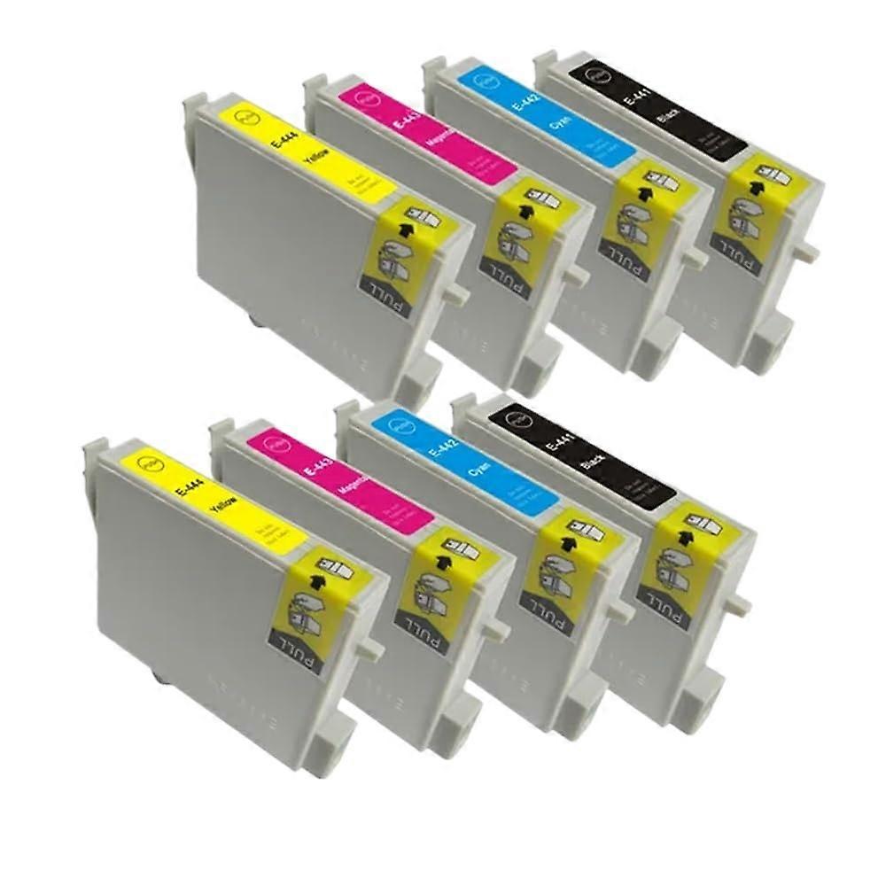 Ink Cartridge Replacement T0441 T0442 T0443 T0444 For C64 C66 C84 C84N C84WN C86, CX3600 CX3650 CX4600 CX6400 CX6600