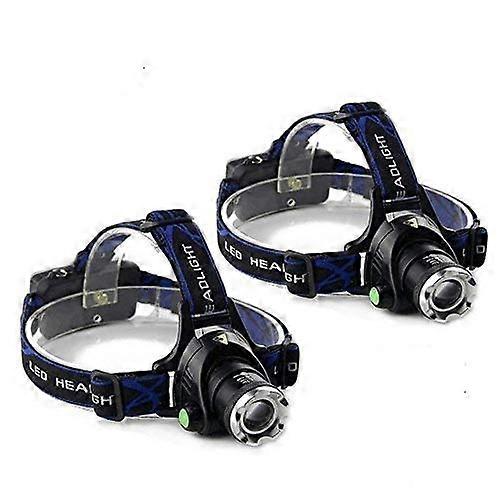 Ultra-Bright 3000 Lumen 3 Mode with AAA Batteries LED Headlamp,2-Pack