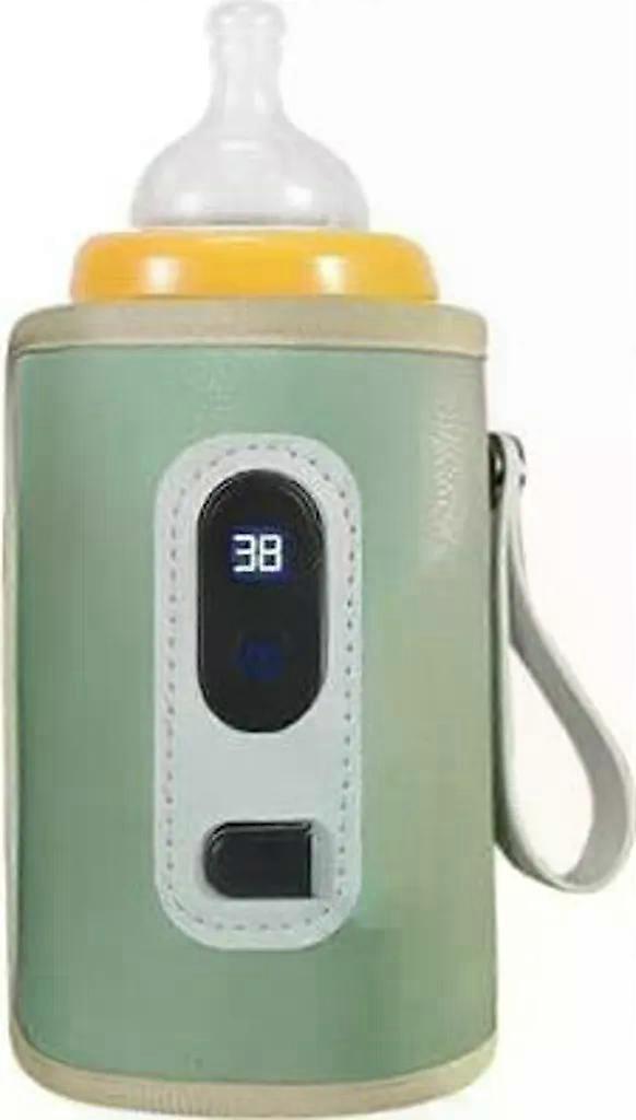 Portable LCD Baby Bottle Warmer with 5-Level Temp Control for Travel & Car Journeys