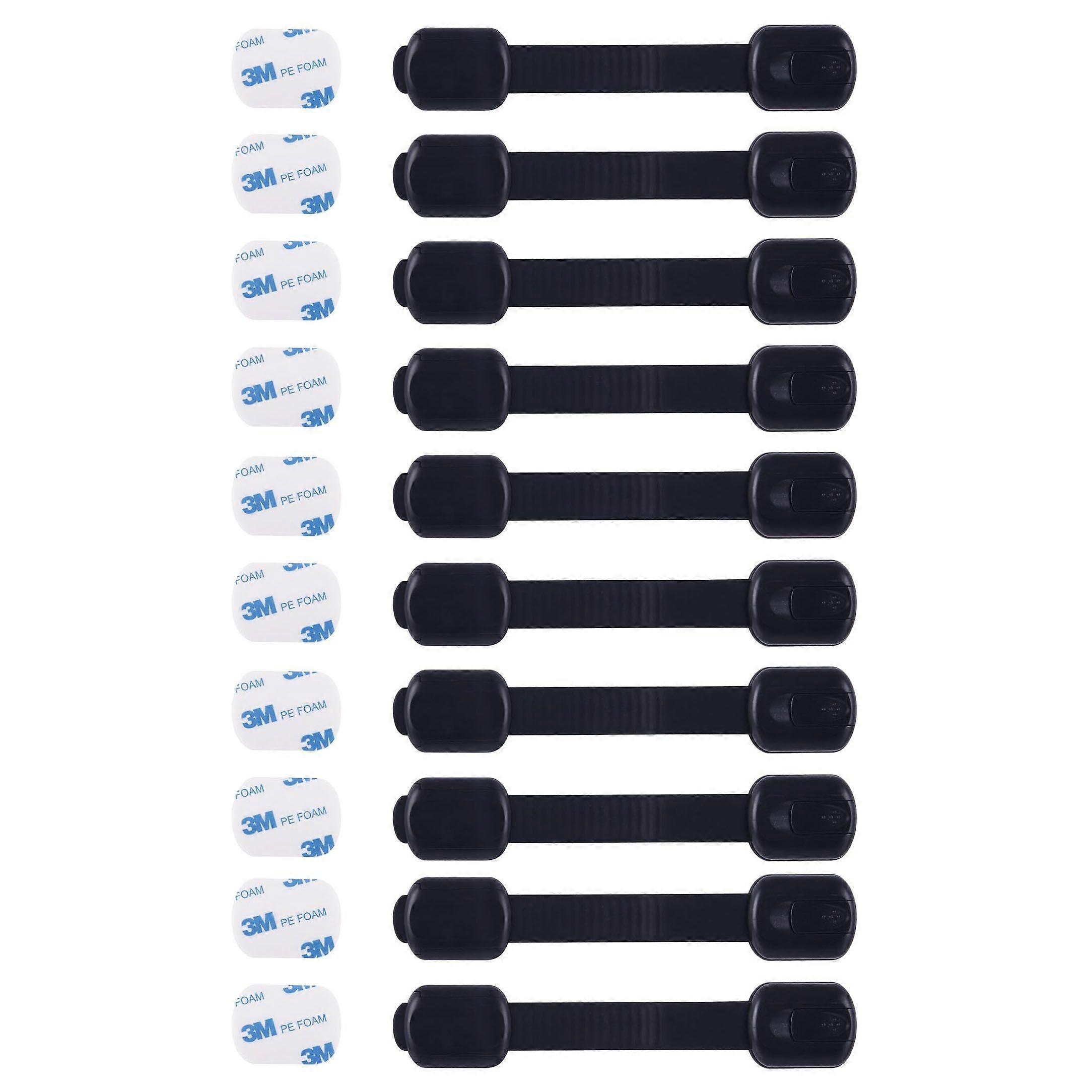 Child Proof Safety Locks - Adjustable Strap Latches to Cabinets,Drawers