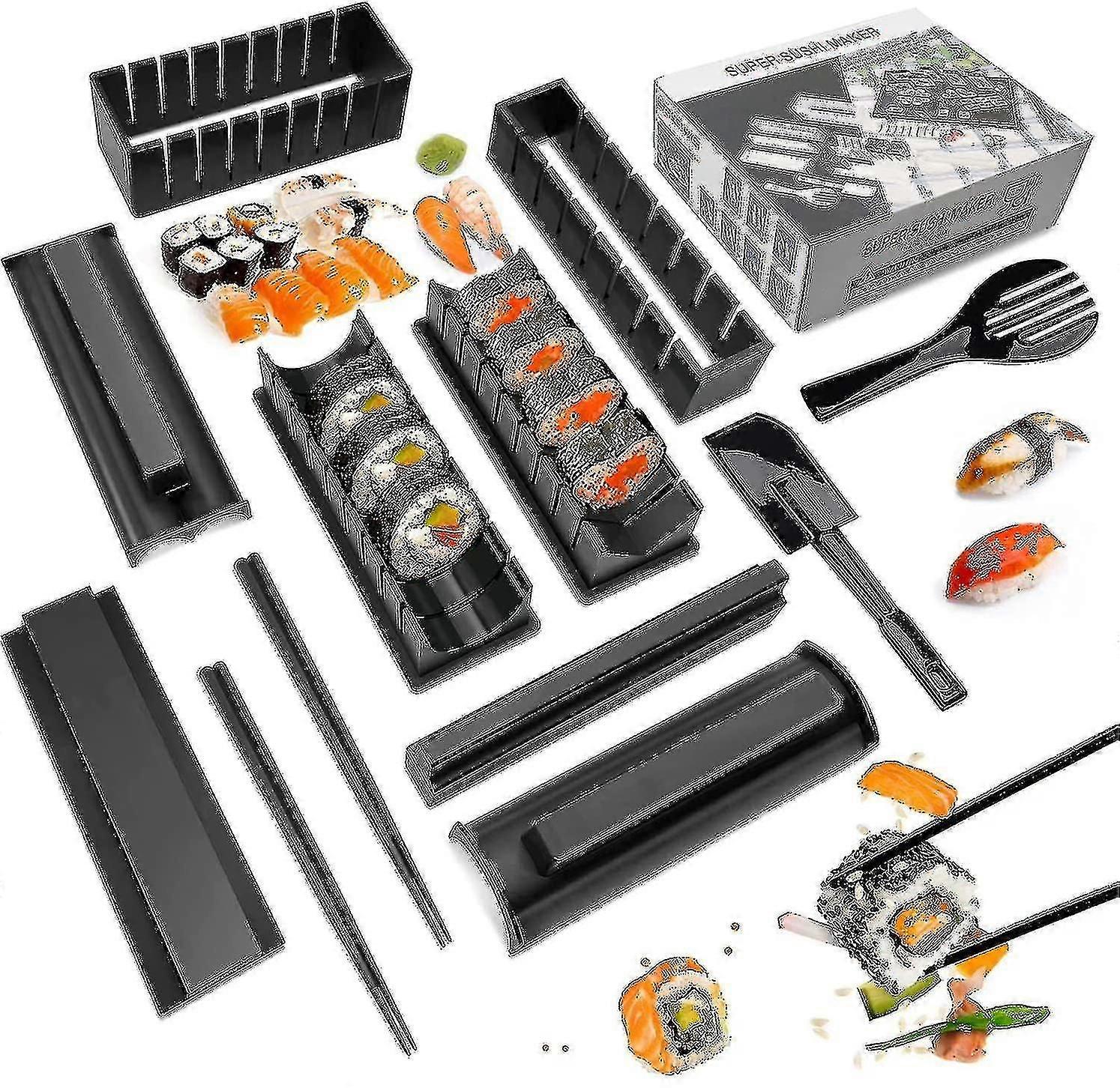 Sushi Making Kit Sushi Maker 12 Pcs Plastic Premium Set Sushi Tool Set Sushi Rice Roll