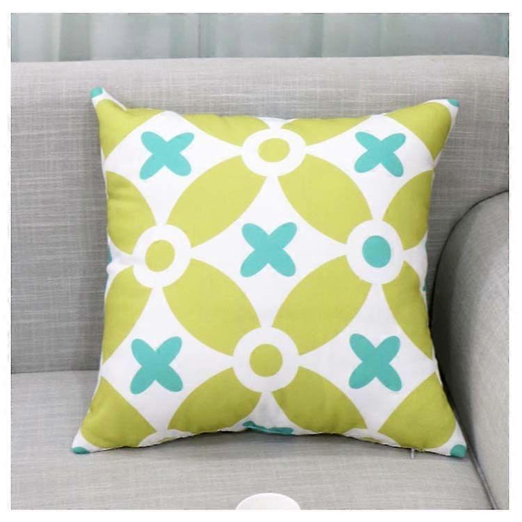 4 reversible geometric print throw pillowcases