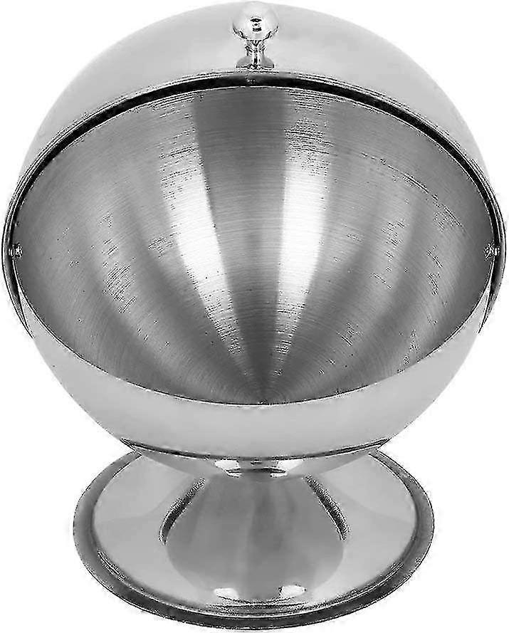 Stainless Steel Condiment Holder - Sphere Sugar Bowl with Rust-Proof Coating for Kitchens