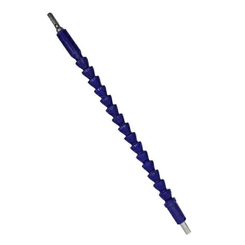 1/4''/6.35mm Flexible Drill Shaft Hex Connect 295mm Extention Bits Screwdriver Holder Rod Power Tool Accessories(Silver-19-piece Set)