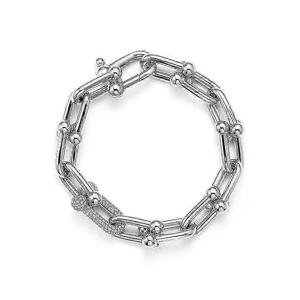 White Gold Double Diamond Bracelet