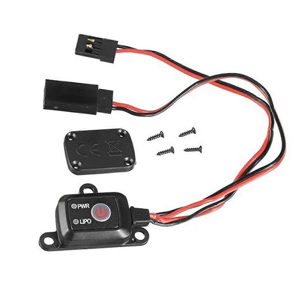 Tiny Small MCU Controlled on/Off Battery Voltage Checked RC Power Switch for RC Car Plane Boat Lipo