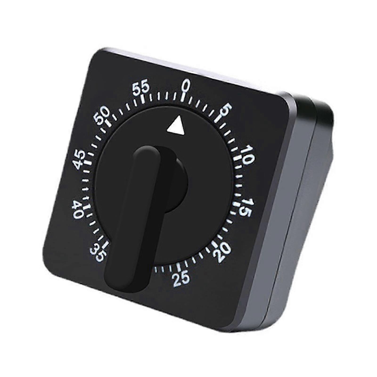 Mechanical Kitchen Timer for Cooking, Baking, Steaming with Dial Function - Square Timer for Games, Meetings & Task Management