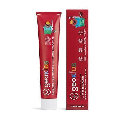 Kids fluoride and hydroxyapatite toothpaste (strawberry) 75 ml