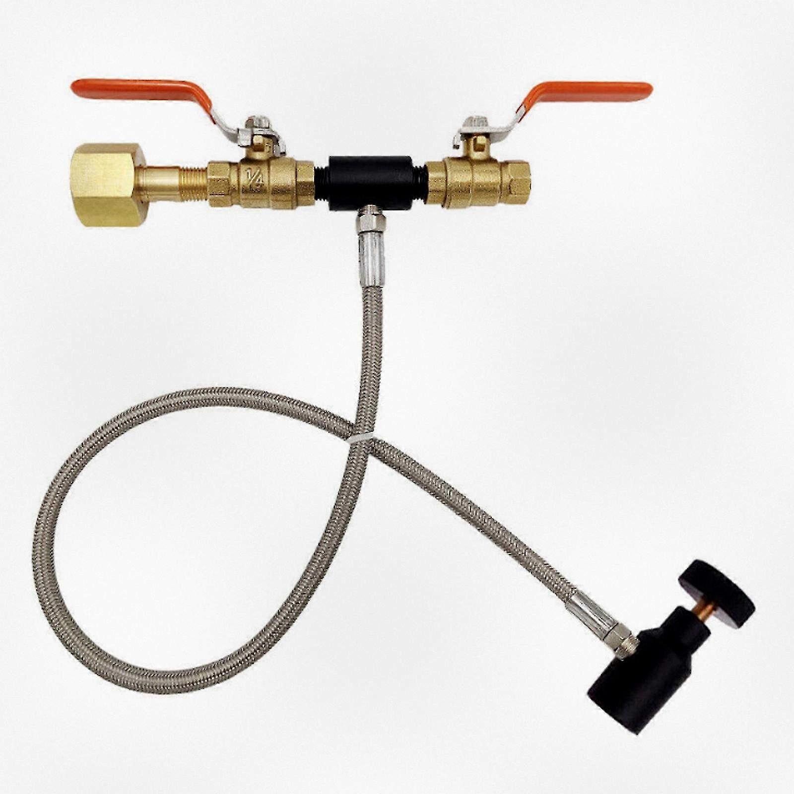 Cga320 CO2 Cylinder Tank Refill Hose Adapter for Soda Makers - New Filling Station Accessory