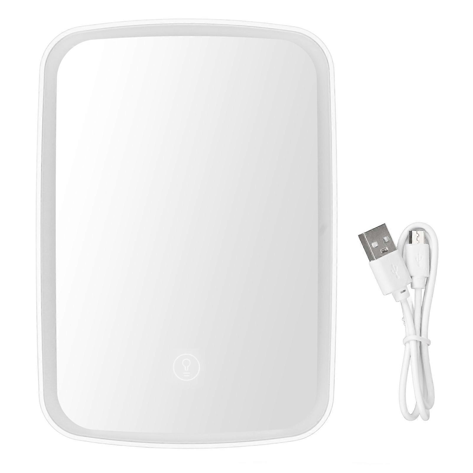 Makeup with Lights USB Rechargeable 45 Degree Vertical Tilt Dimmable Touch Screen Light Up Mirror White