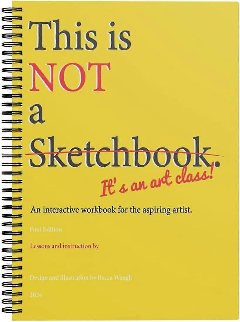 This is Not a Sketchbook It's an Art Class Sketch Books for Drawing, an Interactive Workbook for The Aspiring Artist