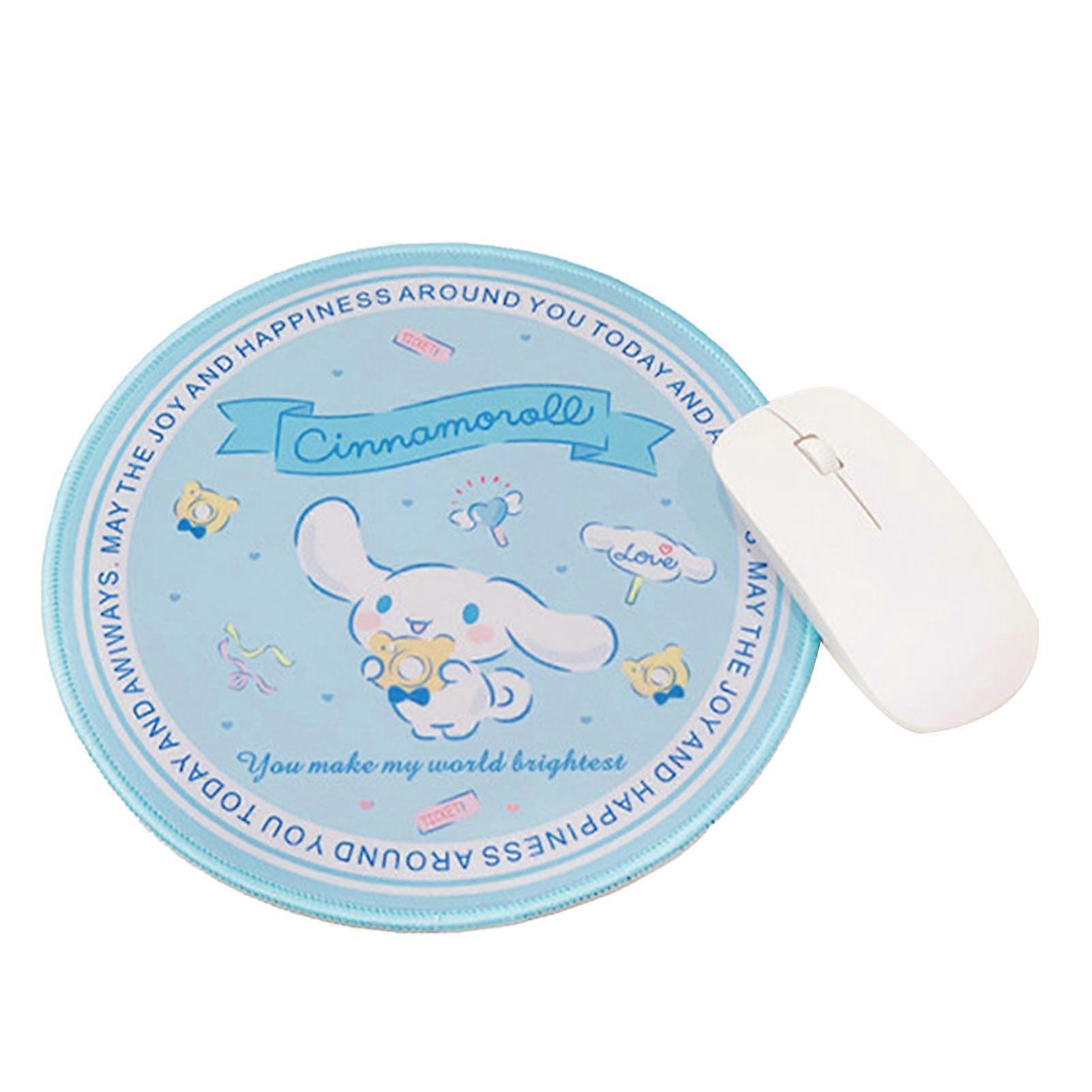 Mouse Pad Lovely Cartoon Pattern Round Skidproof Soft Mouse Mat Soft for Homes Office Gaming Working