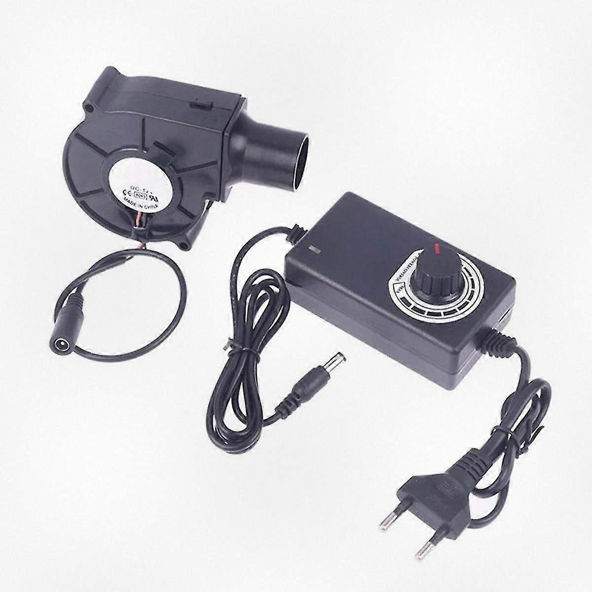 Portable Air Blower 2500R Smelting Metal Fan for Cooling BBQ Charcoal and Air Circulation - Suitable for EU Plug