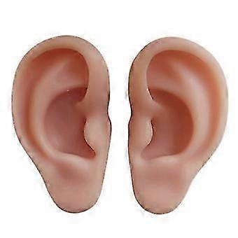 Soft Silicone! Ear Model, 1:1 Ear Highly Simulated For Practicing Demonstration Teaching Prop Suturing Tool