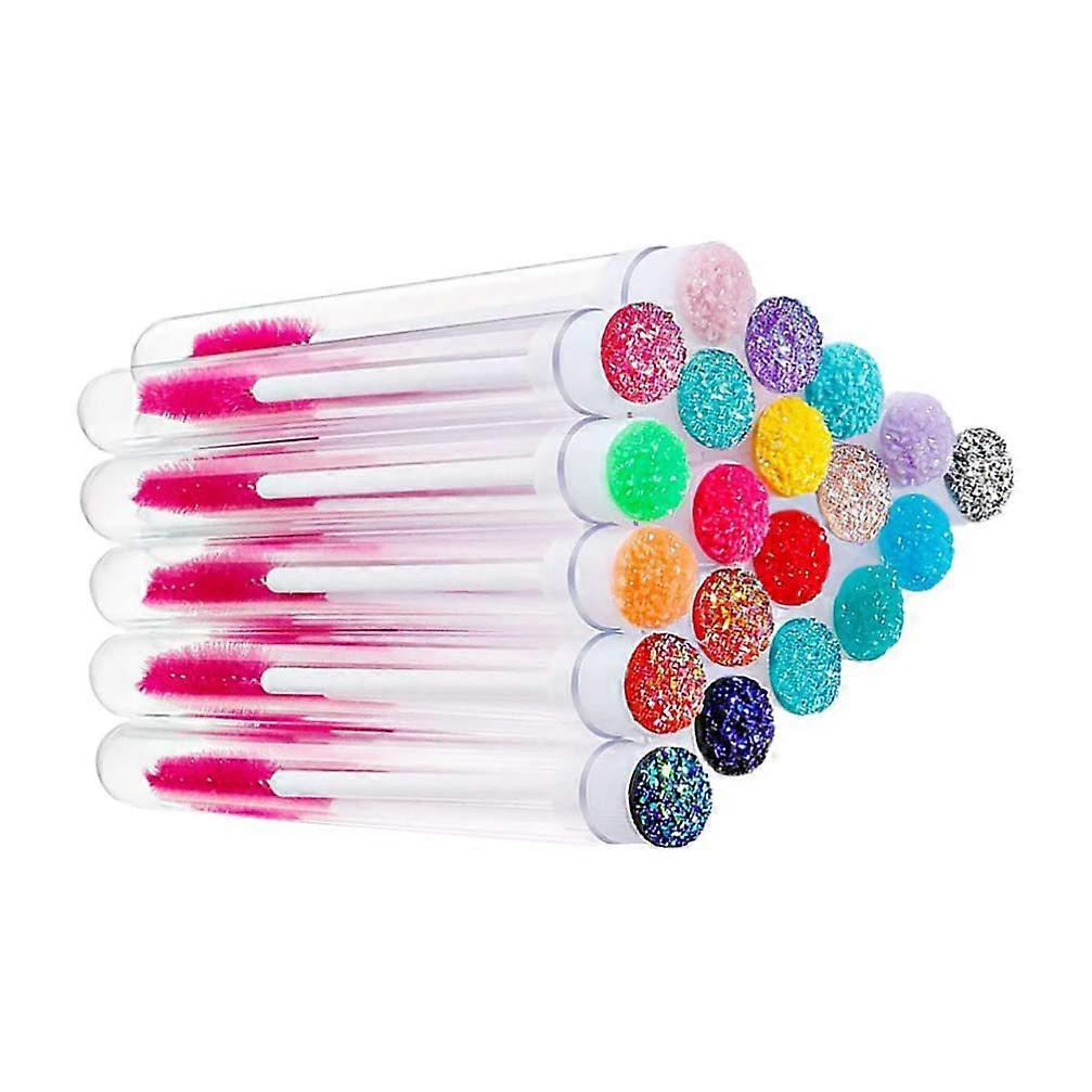 20pcs Eyelash Extension Brush Mascara Tubes Wands Faux Bangs Lengthening Mascara