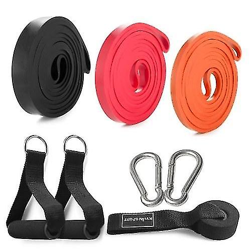 ハンドエクササイザー3パックプルアップアシストバンドセットレジスタンスループバンドパワーリフティングワークアウトエクササイズストレッチバンド