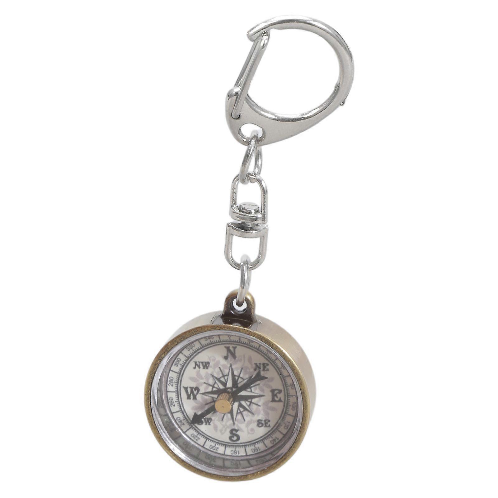 Compass Keychain Orienteering Compass Hiking Backpacking Compass Mini Survival Keyring Navigation Compass for Hunting