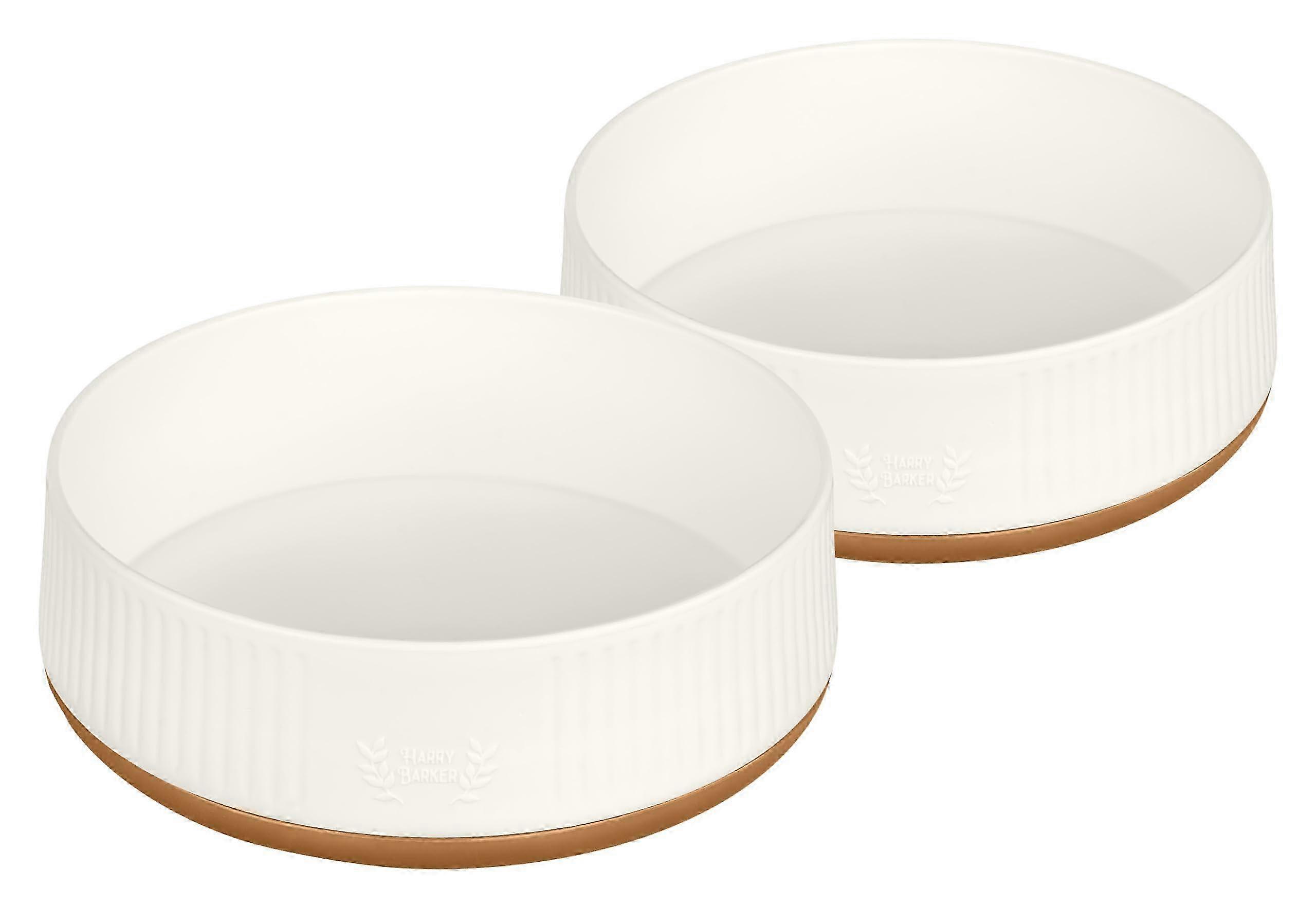 2er-Pack große moderne Hundenäpfe aus Kunststoff für Haustiere