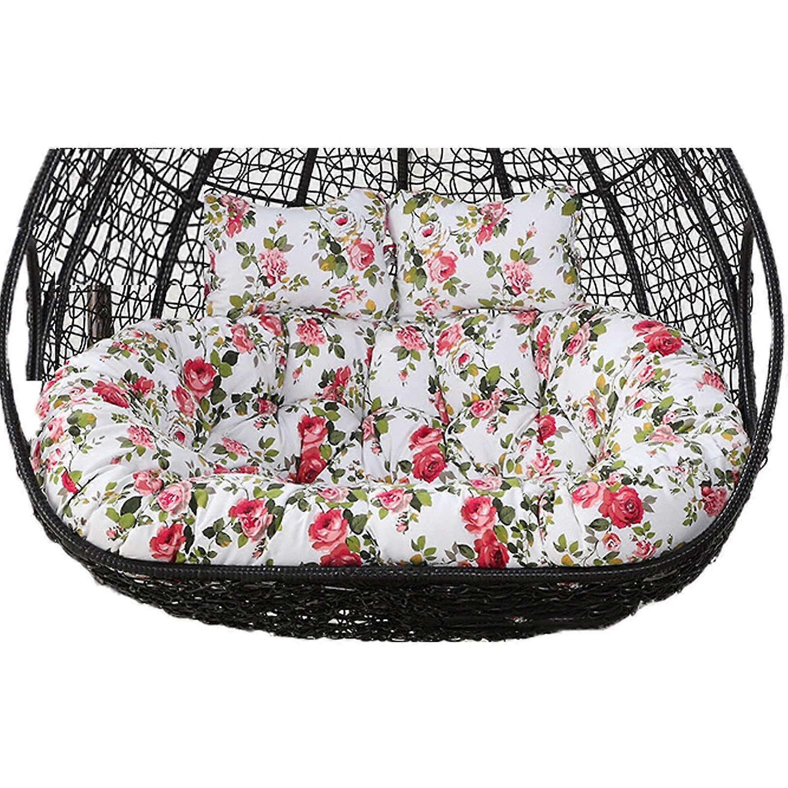 hammock swing chair with thick cushion, sunresistant wicker, 2seater, 140110cm Ref: 5160