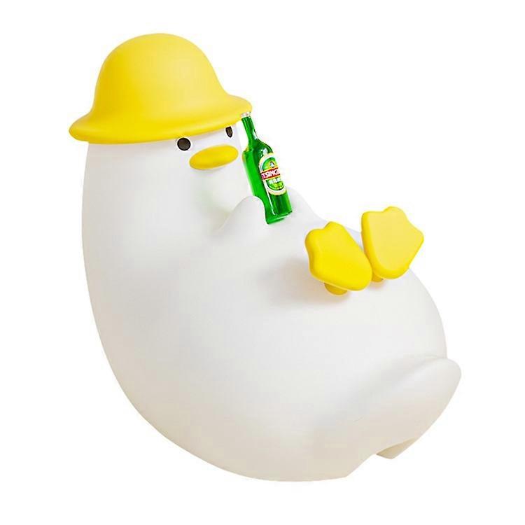 A060 Beer Duck Silicone Night Light Eye Protection Timer Desktop Bedside Lamp