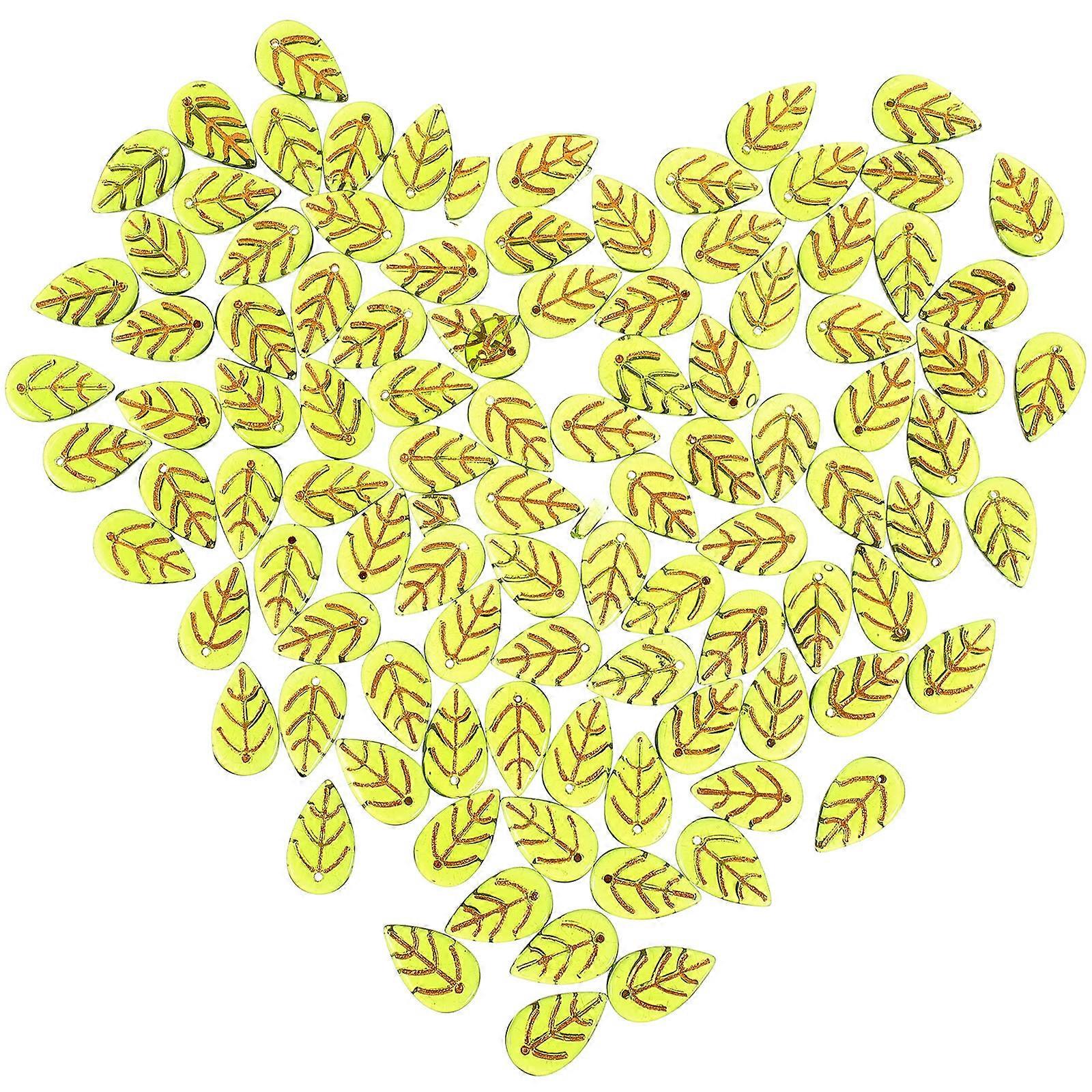 Practical Leaf Glass Charms for Bracelets, Easy to Use for Various DIY Projects