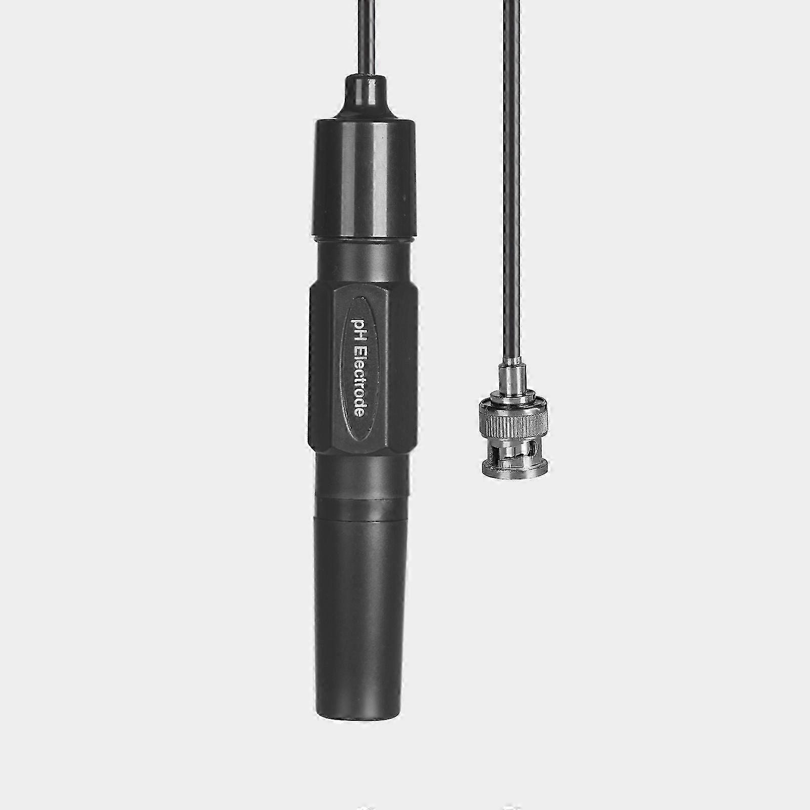Lab pH Electrode BNC Probe for Aquarium Hydroponics Meter - Black