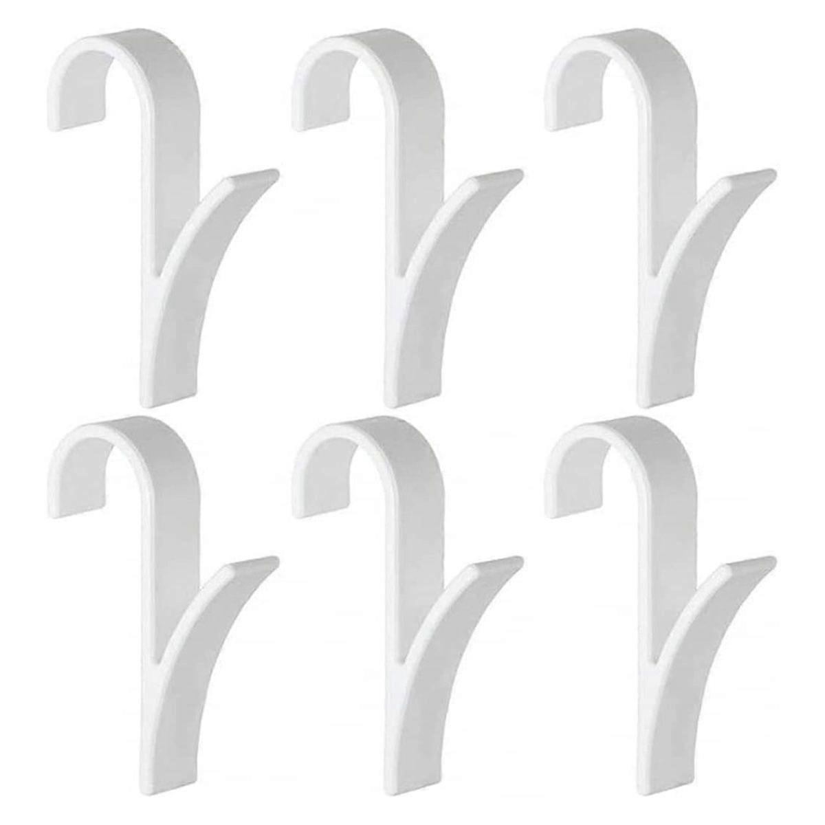 TRIOM Robe Hook for Radiators, Towel Hooks for Radiators, White ABS Plastic Hooks, Hook for Towel Dryer Radiators for Bathroom and Kitchen Not Needed
