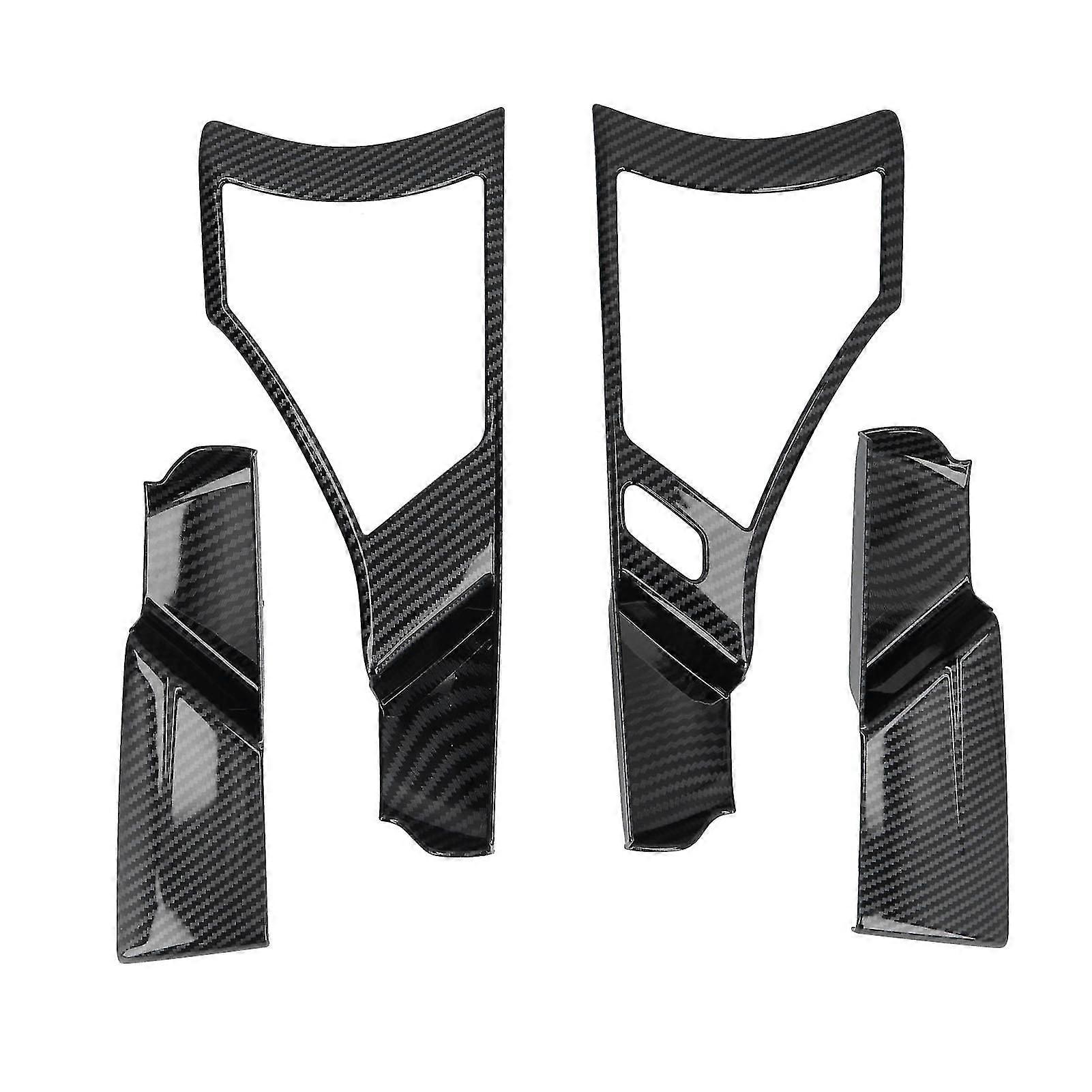 Interior Door Handle Bowl Cover Trim Carbon Fiber Style Decoration