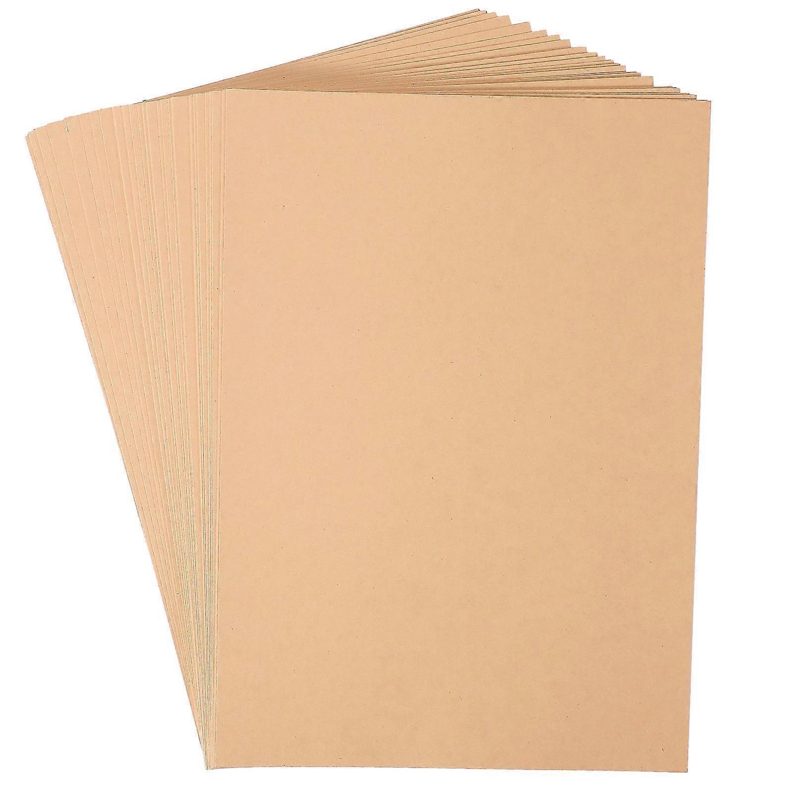 Scrapbook Papers Cardstock for Crafting Artists A4 Brown Kraft Paper 100Pcs