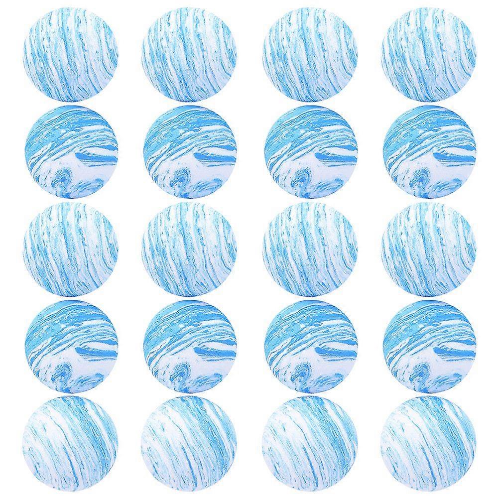 20pcsクリエイティブペットボール面白いEVA子犬のおもちゃボール弾むボール面白い猫のおもちゃを屋外屋内用(青)