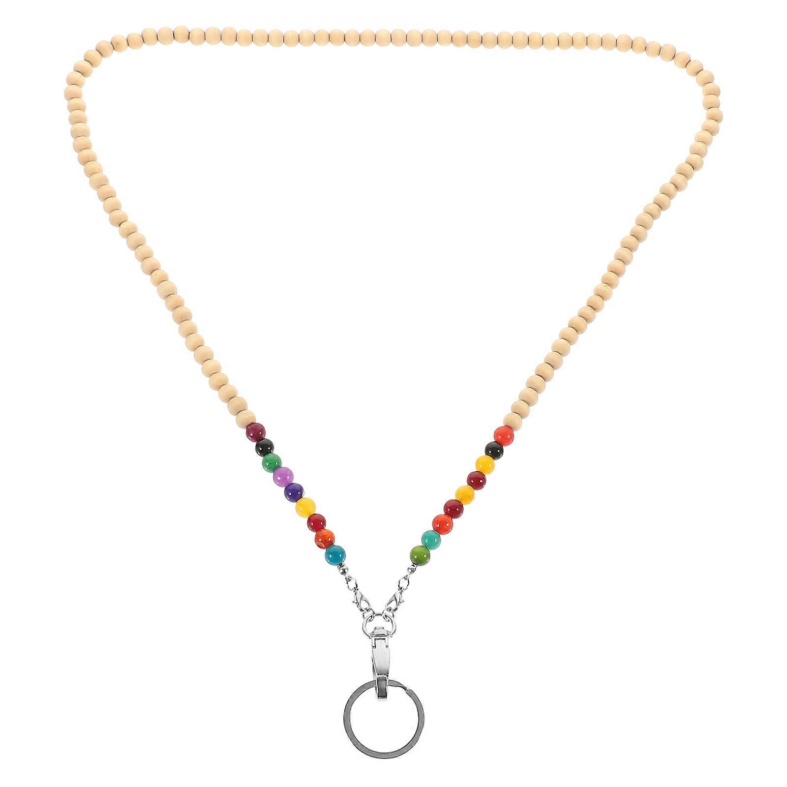 Here's a polished and professional product description based on your input:
**Beaded Lanyard Necklace – Handmade Unique Bead Design with