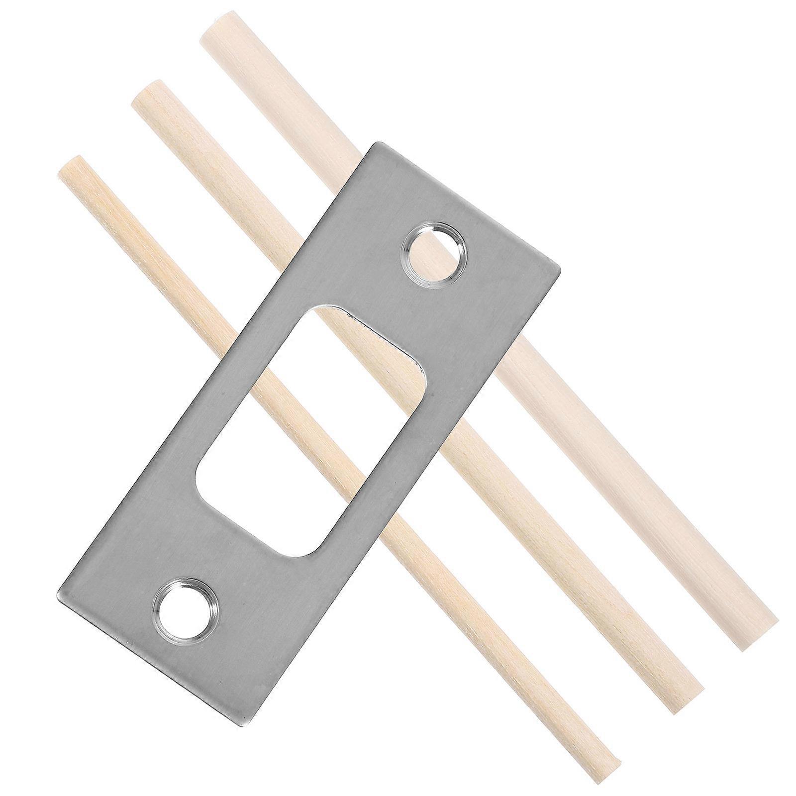Door Strike Plate Security Strike Plate Home Security Door Accessories Metal Latch Plate Reinforcement 1Set
