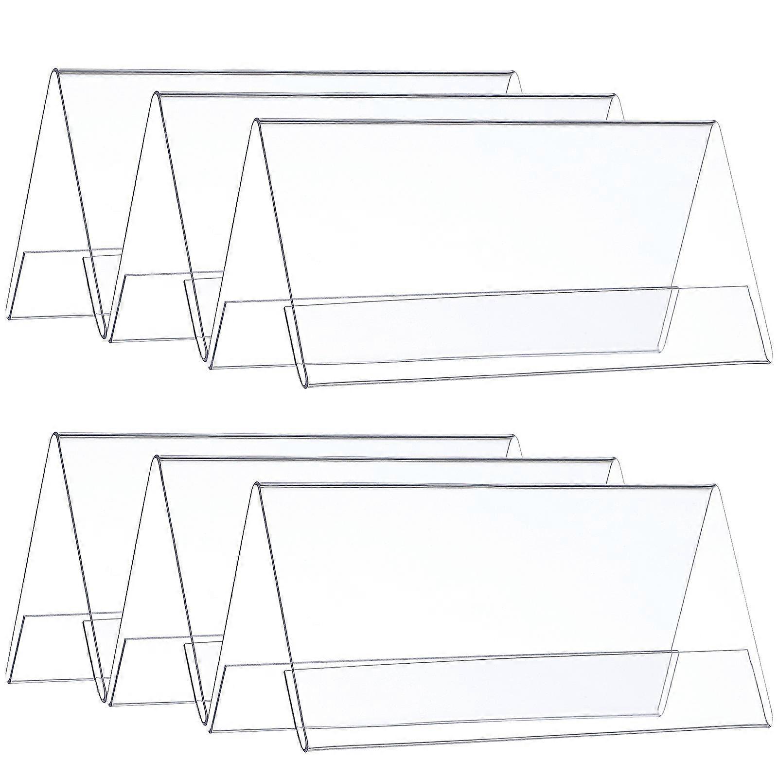 It looks like you're listing a product description for **acrylic table number/name cards** typically used for events like weddings, conferences,