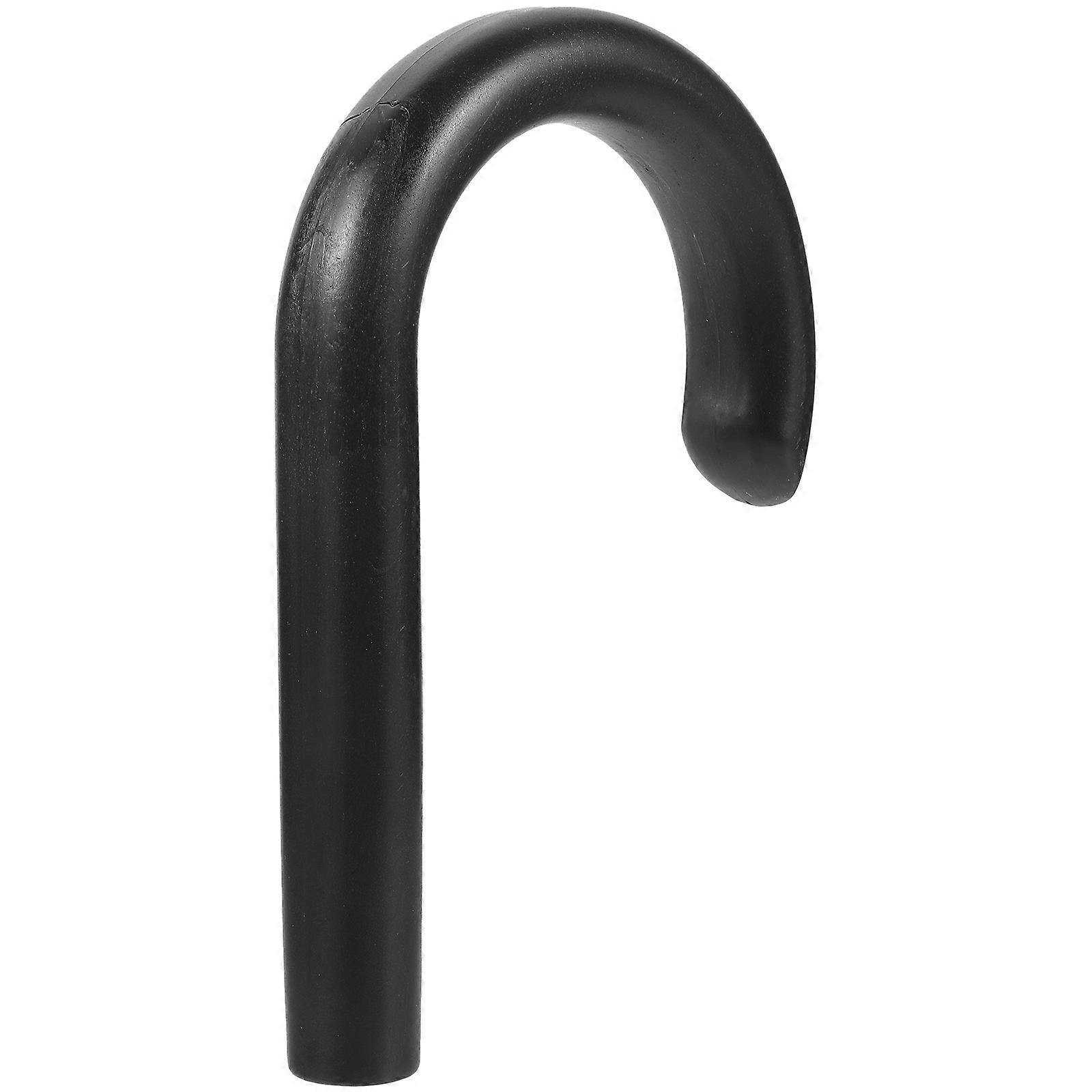 Umbrella Handle Grip Replacement Plastic Material Black Color For Rainy Weather Daily Use 1Set