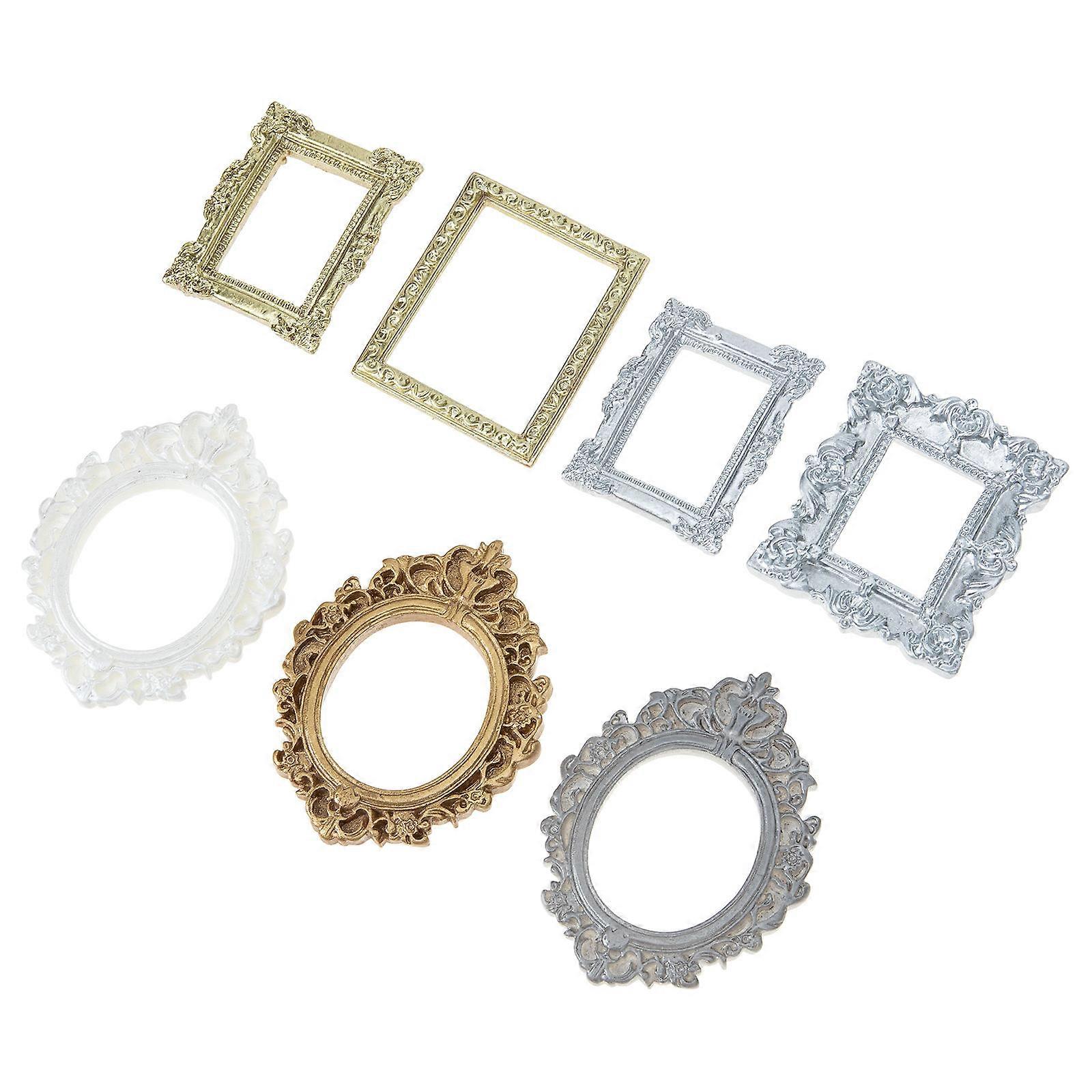 Tiny Frames Resin Mini Photo Frames Photographers Homeowners Random Style 7Pcs