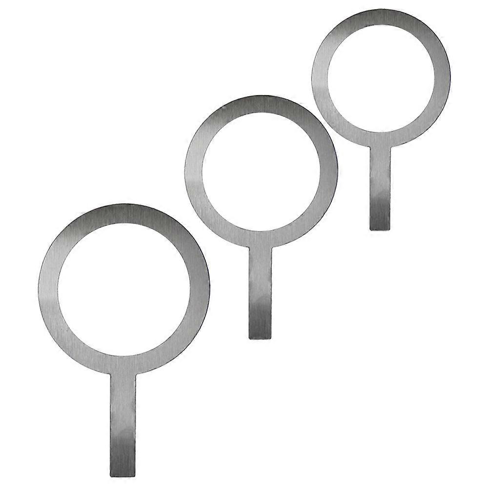 حافة حشية كوب من الفولاذ المقاوم للصدأ تغطي 3 قطع للخبز والشاي والقهوة - تصميم سهل الاستخدام ونظيف مقاوم للحروق للمقاهي ومحلات الحلوى و