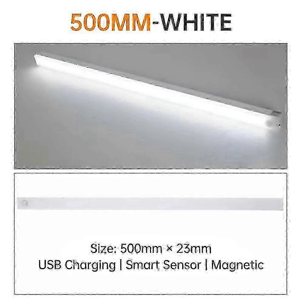 Led Motion Sensor Under Cabinet Closet Light Usb Rechargeable Kitchen Lamp Strip