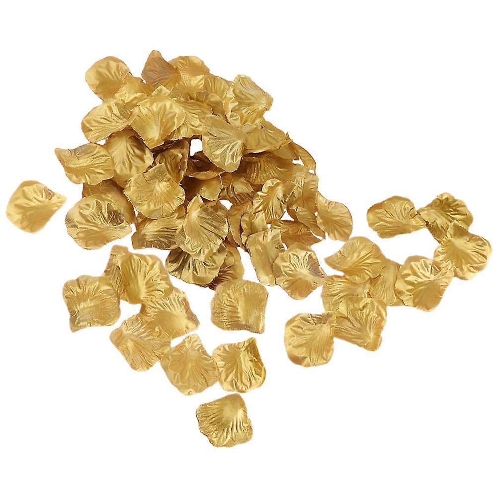 Rose Petals For Decoration Golden Color Fabric Material Realistic Appearance 1200Pcs