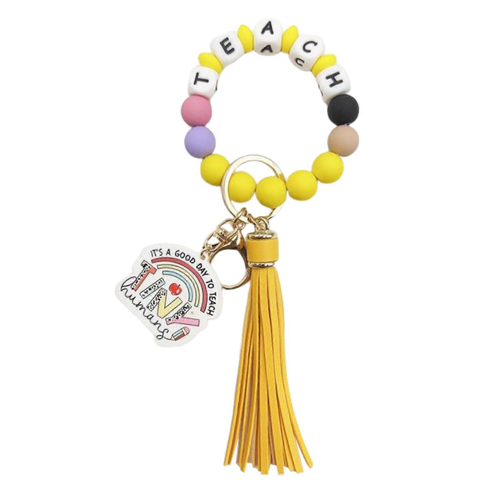 TEACH Lanyard Wristlet Keychain Stylish Functional for Women