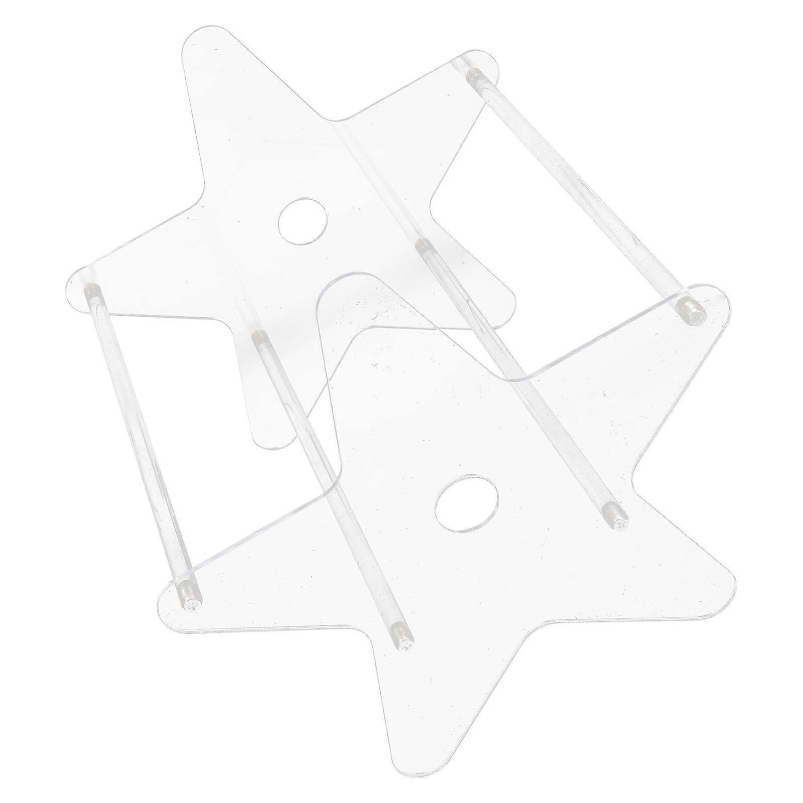 Record Storage Stand Clear Acrylic Minimalist Design for Home 1Set
