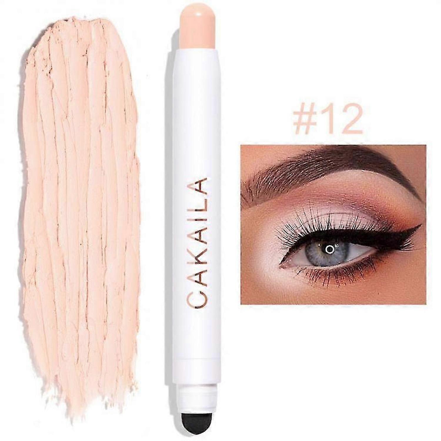 One-stroke Two-use Three-dimensional Non-smoothing Silkworm Pen Eye Shadow